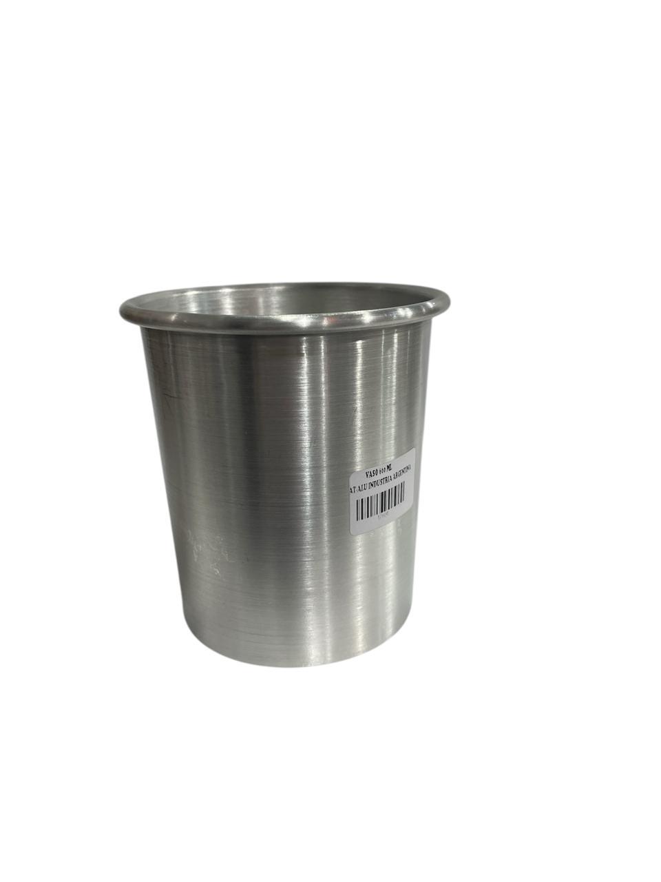 VASO ALUMINIO LISO 600ML