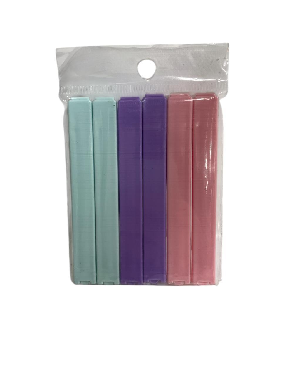 BROCHE CIERRA BOLSA X 6 UNIDADES PLASTICO