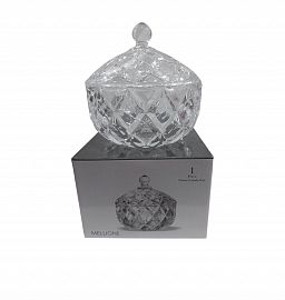 CARAMELERA/BOMBONERA VIDRIO EN CAJA 20CM