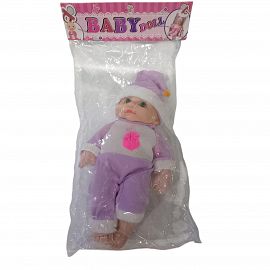 BEBE PLASTICO VESTIDO EN BOLSA